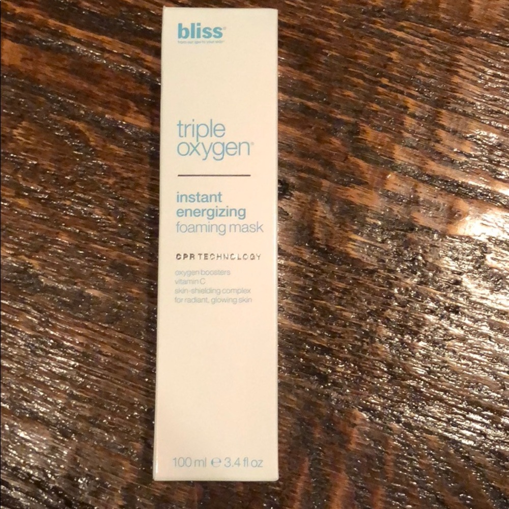 Bliss triple oxygen instant energizing foam mask
